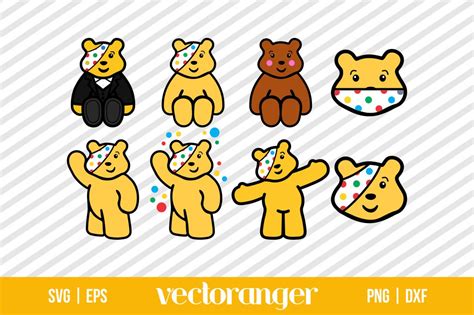 Pudsey Bear SVG Bundle | Vectoranger