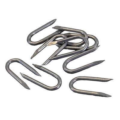 Forgefix Galvanised Netting Staples Wire U Shape 15mm 500g 500NLNS15GB | Sealants and Tools Direct