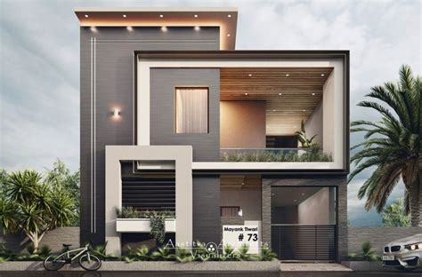 16 Stunning Residence Design Elevations of 2020 - Aastitva | Modern house facades, Small house ...