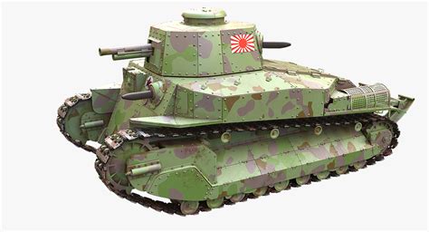 Type 89 I-Go Chi-Ro Medium Tank 3D Model $159 - .obj .fbx .max - Free3D