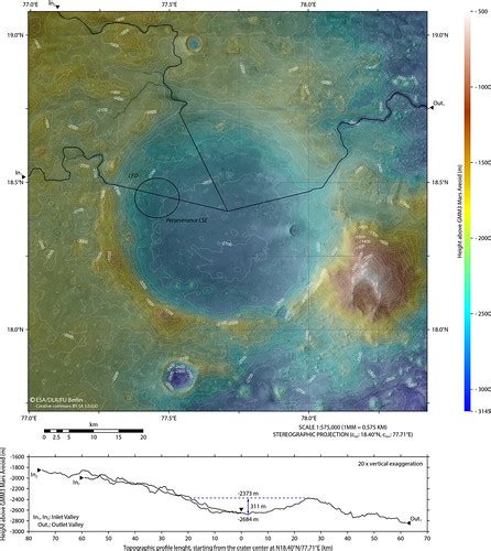 New topographic map of Jezero Crater – Mars 2020’s future … | Flickr