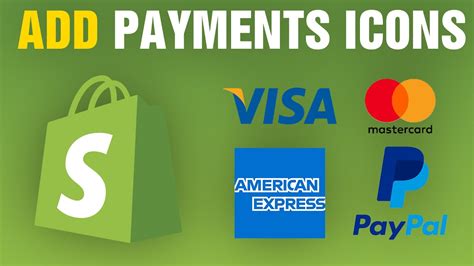 How To Add Payment Icons on Shopify Store Footer - YouTube