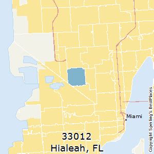 Hialeah Zip Code Map | Tourist Map Of English