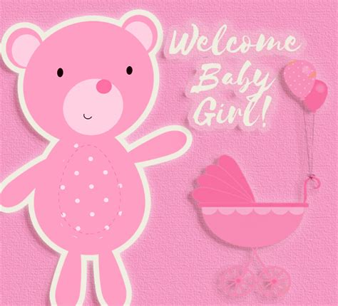 Welcome Baby Girl... Free New Baby eCards, Greeting Cards | 123 Greetings