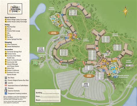 2013 Animal Kingdom Lodge guide map - Photo 1 of 1