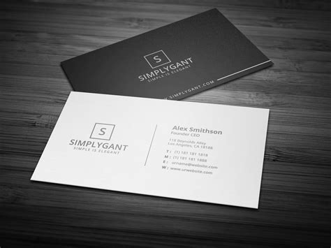 Simple Minimal Business Cards by Galaxiya on @creativemarket Ceo Business Card, Download ...