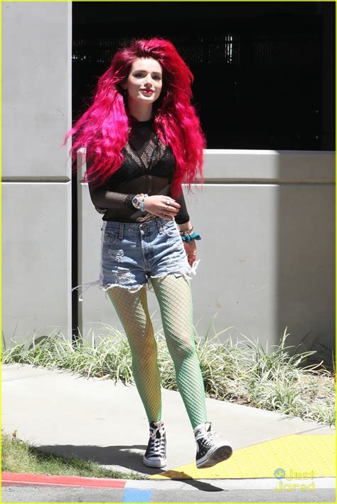 Bella Thorne Wears Her New Pink Hair with a Bright Smile in LA Today | Photo 1094151 - Photo ...