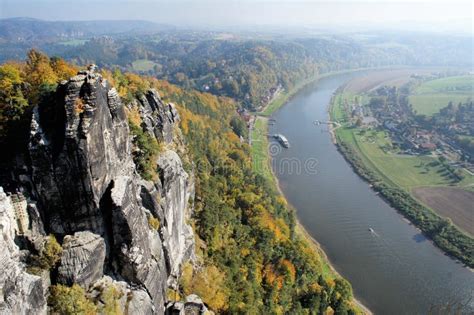 View From The Bastei-Bridge, Germany Royalty Free Stock Photos - Image ...