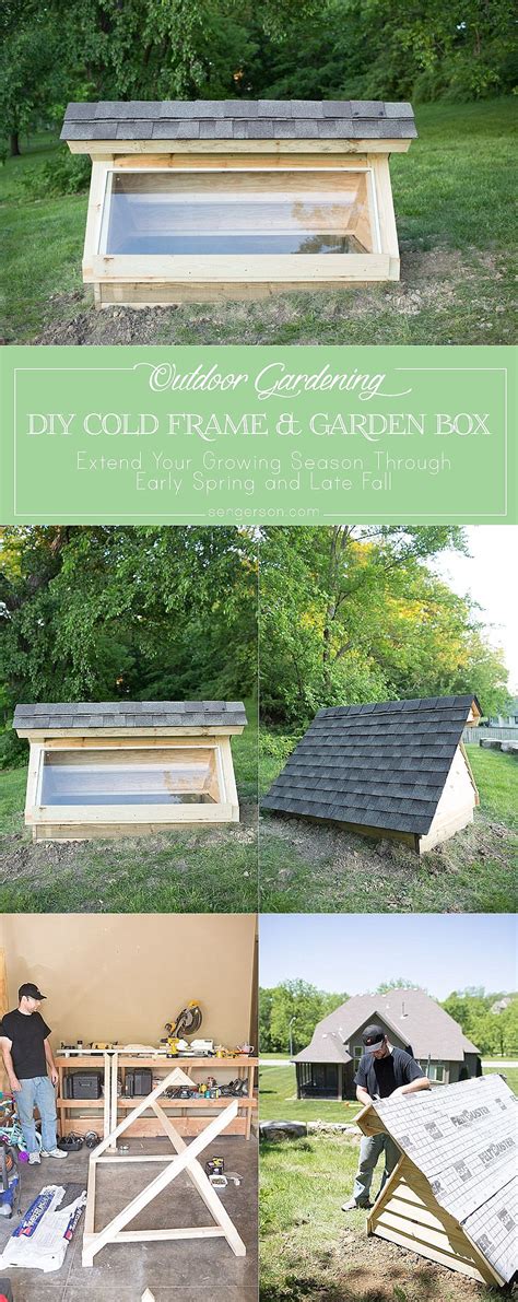 DIY Cold Frame Garden Box Greenhouse for Early Spring and Late Winter | Cold frame gardening ...