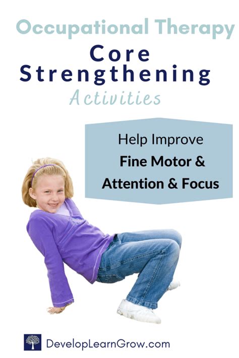 40 Core Exercises for Kids - Fun in Occupational Therapy - DEVELOP ...