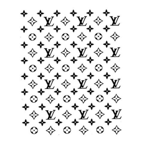 LV, sheet stickers monogrammes Color Black Size 30 cm x 25cm