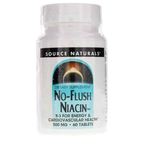 No-Flush Niacin 500 Mg, Source Naturals