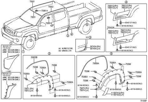 Toyota Tacoma Body Parts Diagram