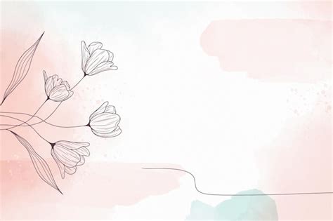 Free Vector | Soft pastel background with flowers