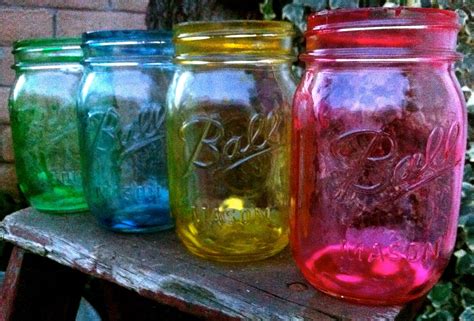 Tinted Mason Jars @ Nic Nacs & Co. | Tinted mason jars, Glitter mason ...