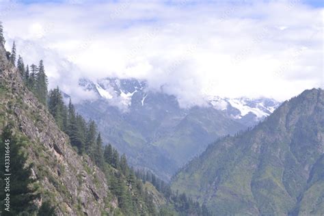 Manimahesh Kailash Peak in the Pir Panjal Range of the Himalayas Stock ...