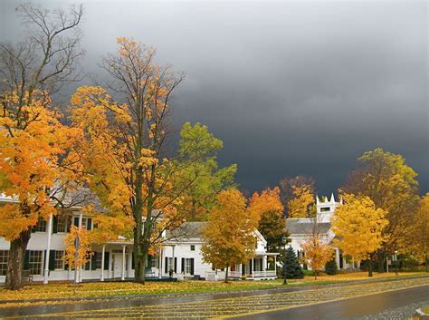 Manchester, Vermont on a cloudy day. | Autumn | Pinterest