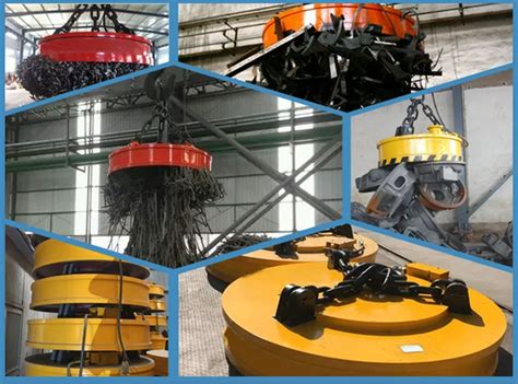 Round Type High Temperature Resistance Electromagnet Electric Crane Magnet For Lifting Steel ...