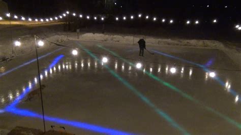 Backyard Ice Rink Lighting | Shelly Lighting