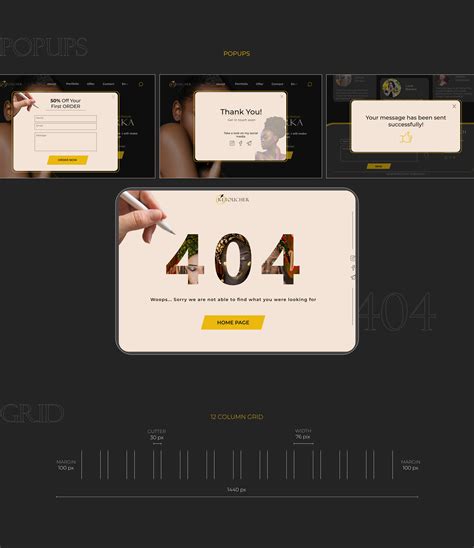 Portfolio Landing Page for Retoucher on Behance