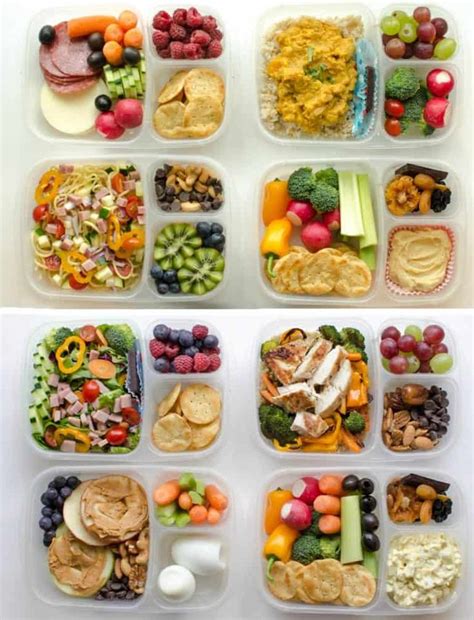 8 Wholesome Lunch-Box Ideas for Adults or Kids | Easy healthy lunches, Lunch snacks, Healthy ...