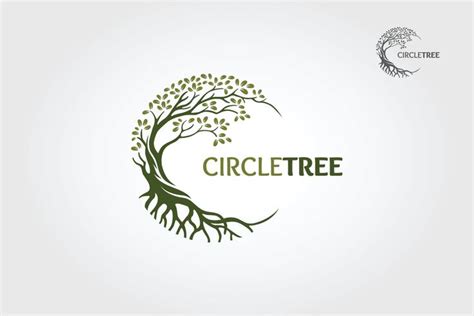 Circle Tree Vector Logo This Beautiful in 2024 | Tree of life logo, Retro logos, Tree logos