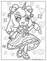 Cute Chibi Coloring Pages Free Printable  sketch template
