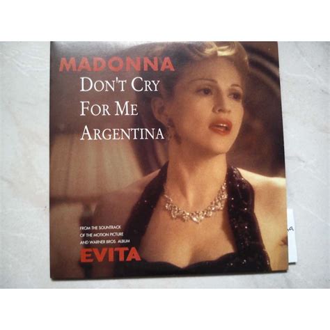 Don't cry for me argentina by Madonna, CDS with brando51 - Ref:118047989