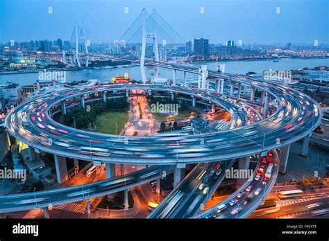 Shanghai highway bridge architecture hi-res stock photography and ...