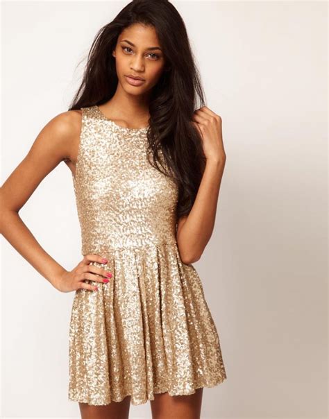 Gold Sequin Dress Picture Collection | DressedUpGirl.com