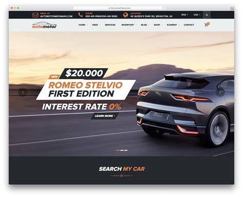 Squarespace Car Dealership Template