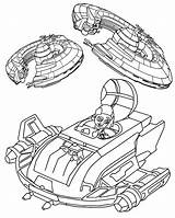Star Wars Young Jedi Adventures Spaceship sketch template