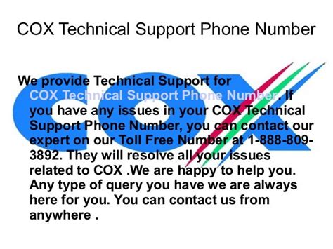 1-888-809-3892 COX Technical Support Phone Number