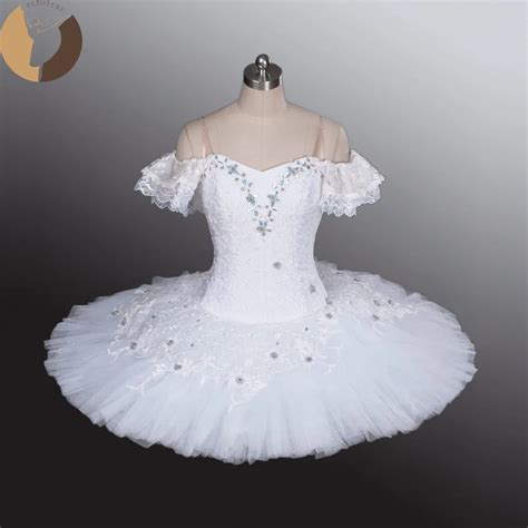 White Ballet Tutu Classical Tutus For Show Adult Performance Dance Wear Girls Professional Tutu ...