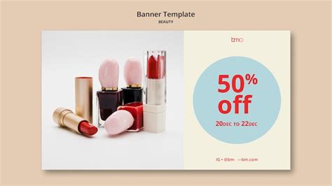 Free PSD | Beauty banner design template