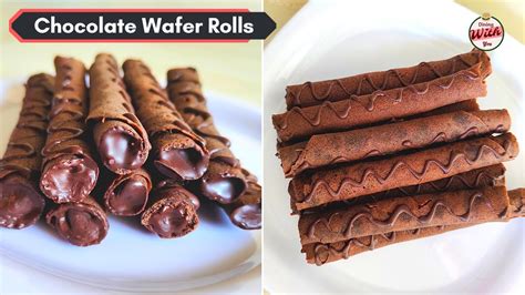 Crispy Chocolate Wafer Rolls | Valentine Special | Chocolate Wafer Rolls Recipe ~ Dining With ...