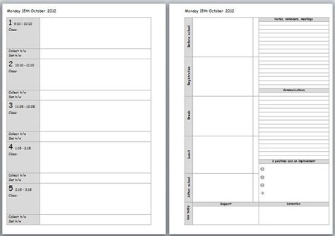 Printable Teacher Planner Pages | Teacher planner templates, Teacher ...