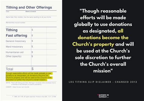 2012 Tithing Slip Change – Stuff You Missed in Sunday School