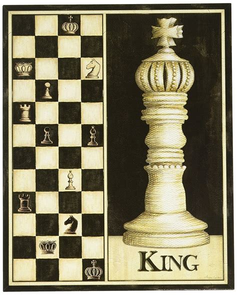 Amazon.com: WallsThatSpeak 4 Classic Chess Pieces Art Prints Bishop Knight Game Room, 8 by 10 ...