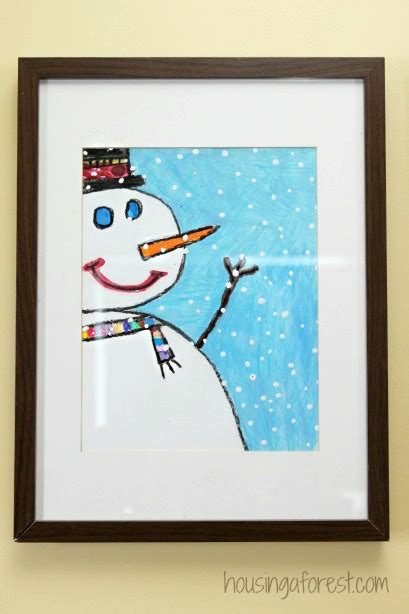 Snowman Painting ~ Winter Art Projects for Kids | Housing a Forest