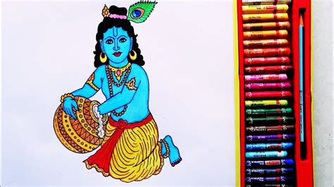 How to Draw Lord Krishna Step By Step | How to Draw Painting Of God's Krishna | By Drawing Art ...