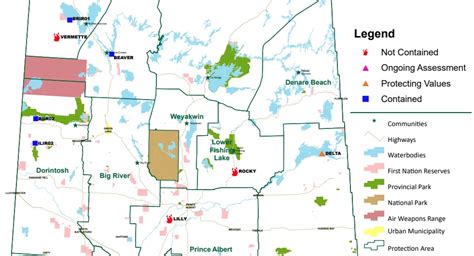 Multiple contained, uncontained fires burning close to Sask. communities | 650 CKOM