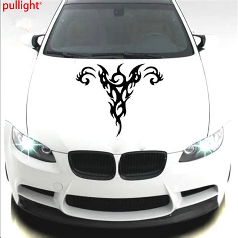 Car Flames Tribal Racing Hood decals Vinyl Graphics stickers-in Car ...