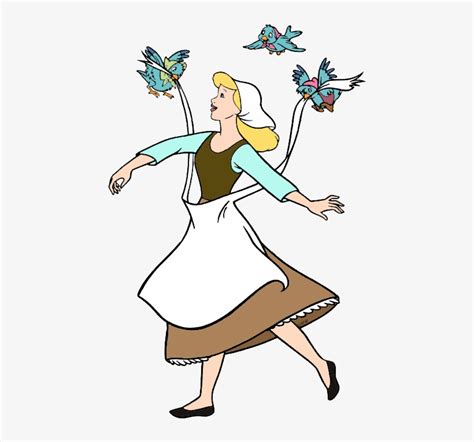 Cinderella, Mice And Birds Clip Art - Cinderella And The Birds ...