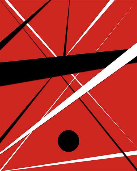 Modern Red Black White Geometric Digital Art by Dan Sproul - Pixels