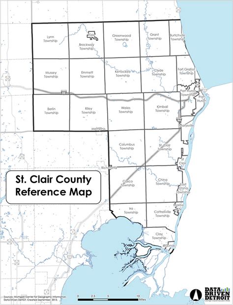 St Clair County Township Map - Liva Sherry