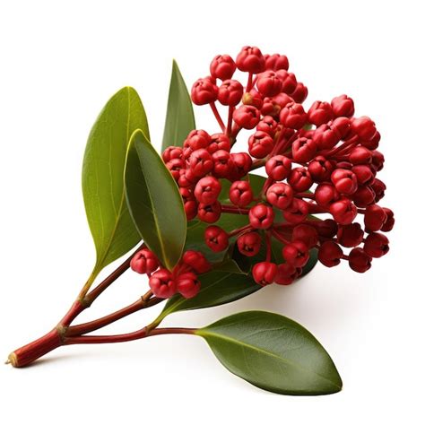 Premium AI Image | Skimmia Skimmia japonica isolated