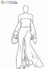 Fashion Coloring Pages sketch template