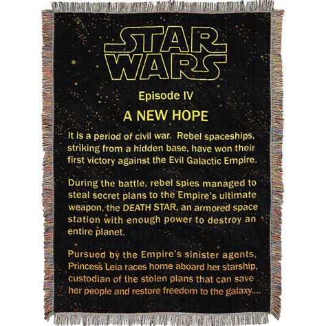 Star Wars Opening Crawl Tapestry Throw Blanket - GeekAlerts