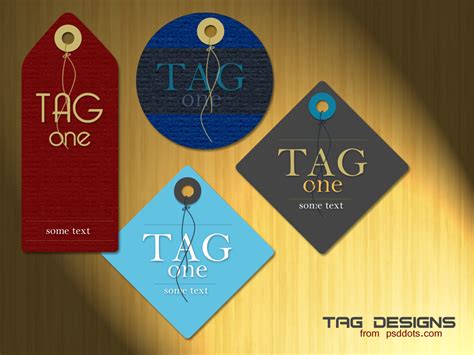 Tag Design Template – PSD – psddots